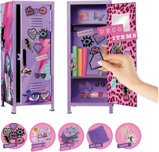 metalowa szafka na biżuterię z przegródkami WOW Generation