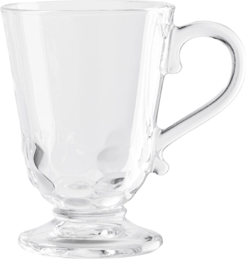 Altom Design Siena szklany kubek na nóżce 320 ml, dekor Koraliki