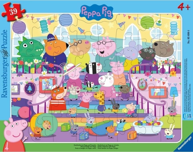 Ravensburger puzzle Świnka Peppa 39 elementów