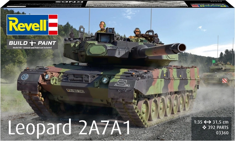 Plastikowy model czołgu Leopard 2A7A1