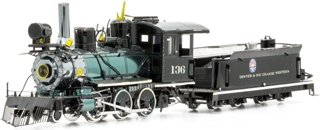 METAL EARTH łamigłówka 3D Dziki Zachód: lokomotywa 2-6-0