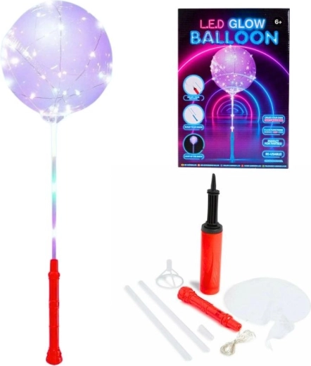 Glow nadmuchiwany balonik z diodą LED na baterie