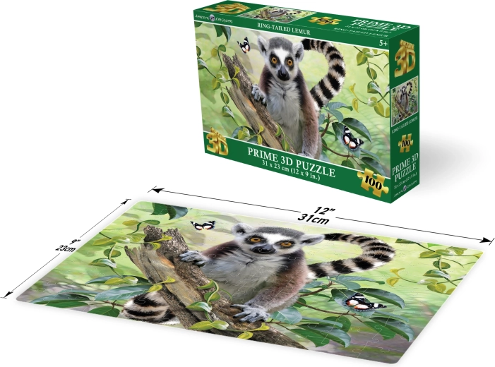 3D puzzle lemur 100 elementów