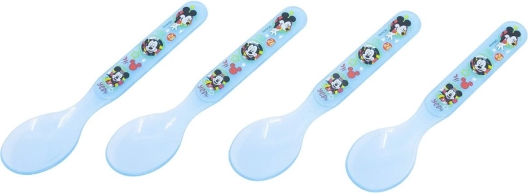 Stor zestaw dziecięcych łyżeczek Mickey Mouse - 4 szt.