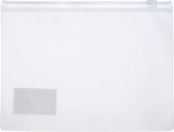 Przezroczysta teczka na dokumenty z zamkiem błyskawicznym