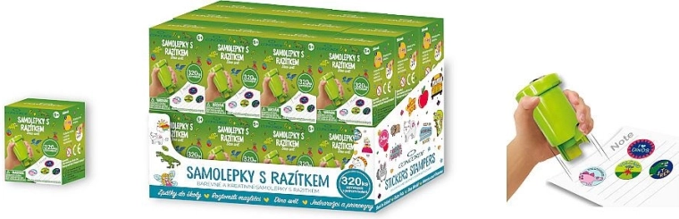 Naklejki ze stempelkiem CONCORDE Dino świat – zestaw 320 szt.