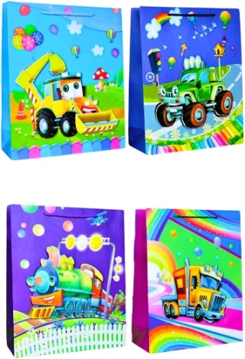 Torebka prezentowa M dla dzieci – mix motywów