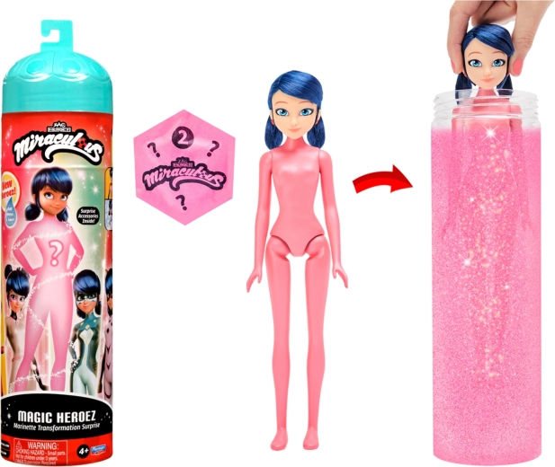 Miraculous Magic Heroez lalka Marinette z magiczną przemianą i akcesoriami