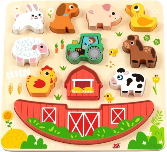 2Kids Toys balansujące puzzle Farma 2 w 1