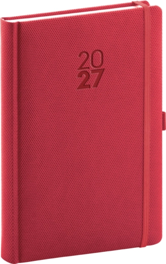 Notique dzienny terminarz Diamante 2027 czerwony 15 × 21 cm