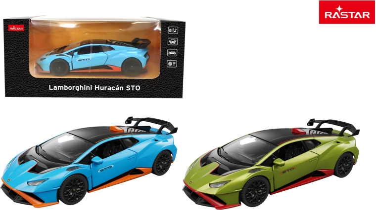 Metalowy samochodzik Lamborghini Huracán STO Rastar 1:32 zielony