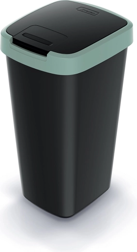 Plastowy kosz na śmieci z uchylną pokrywą 25 l