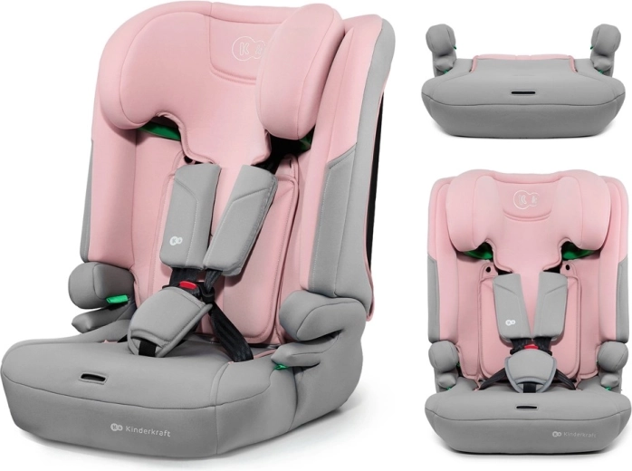 Kinderkraft I-comfy i-size fotelik samochodowy 76–150 cm pink