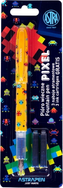 Pióro wieczne Astra Pixel z trzema wkładami