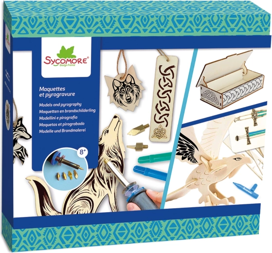 Lovely box – pirografia: celtyckie ornamenty