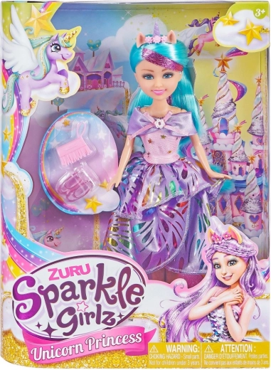 Lalka SPARKLE GIRLZ Jednorożcowa księżniczka 26,5 cm