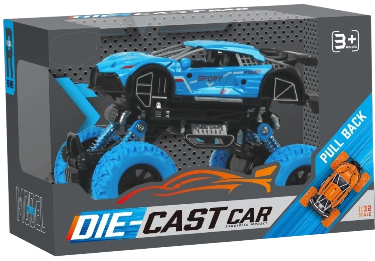 Monster truck 1:32 z mechanizmem pull-back