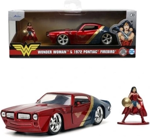 Jada Wonder Woman zestaw kolekcjonerski 1972 Pontiac Firebird 1:32 z figurką