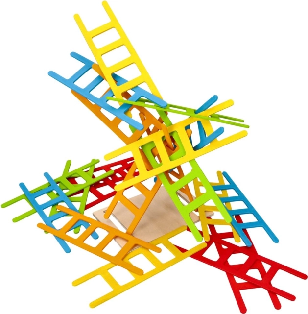 Gra równoważna drewniane drabinki od Goki