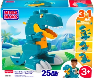 Mega Bloks zestaw konstrukcyjny dinozaur 3 w 1