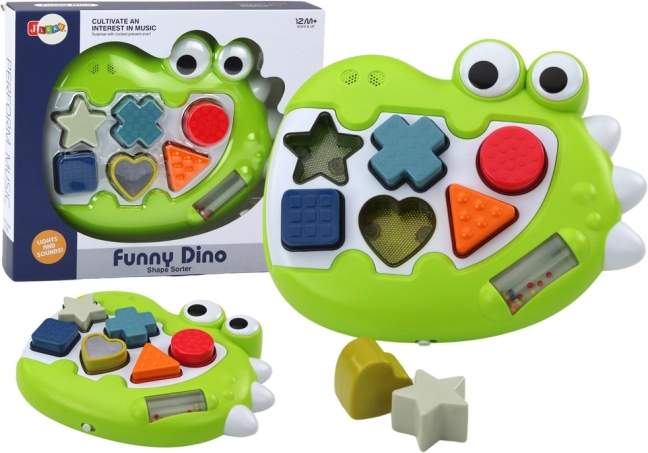 Sorter sensoryczny dinozaur z melodiami dla najmłodszych