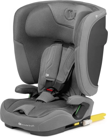 Fotelik samochodowy Kinderkraft Fix2Go i-Size 76–150 cm szary
