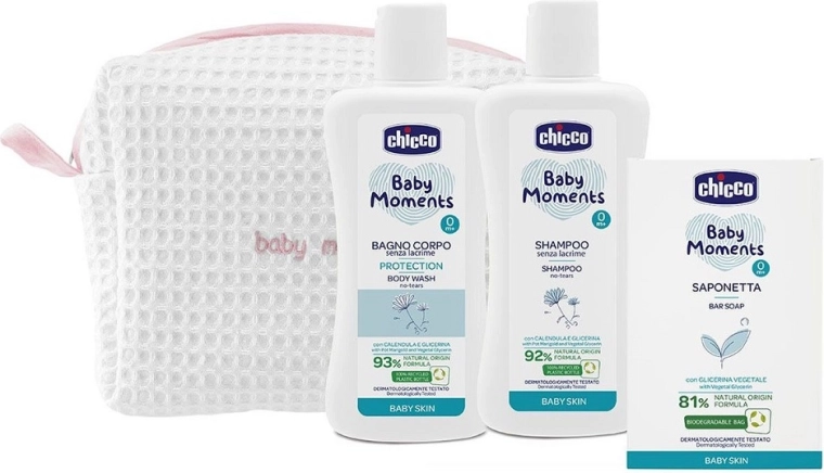 Chicco kosmetyczka na zamek Baby Moments różowa
