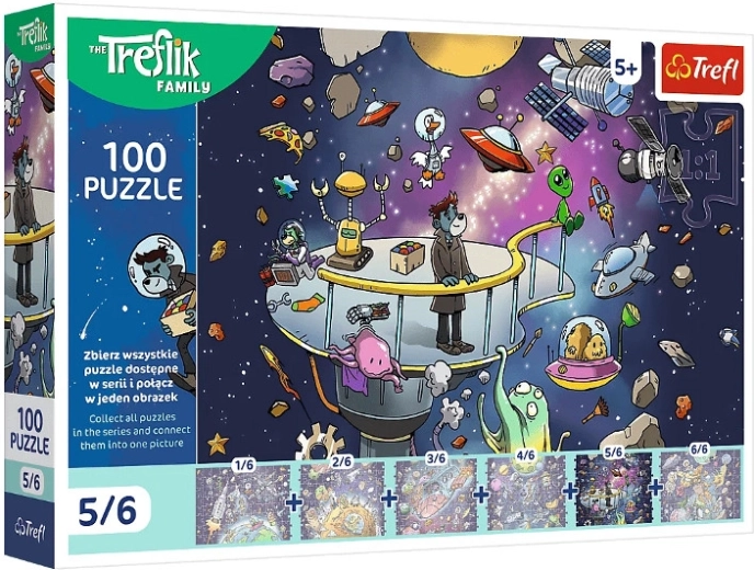 Puzzle 100 elementów Trefliki: Bert w kosmosie