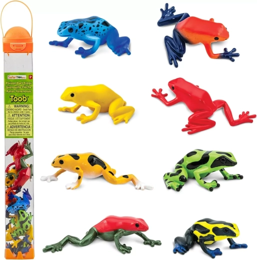 Safari Ltd. tuba jadowite żaby (8 figurek)