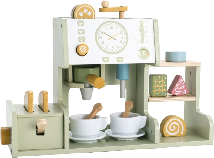 2Kids Toys drewniany ekspres do kawy z tosterem