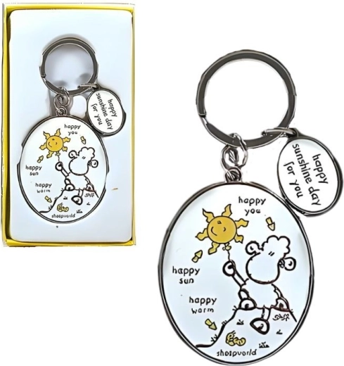 Brelok Sheepworld – stylowa przypinka do kluczy, plecaka i torby