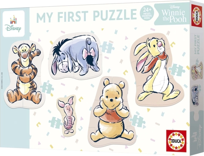Educa baby progresywne puzzle Kubuś Puchatek 5 w 1 (2–8 elementów)