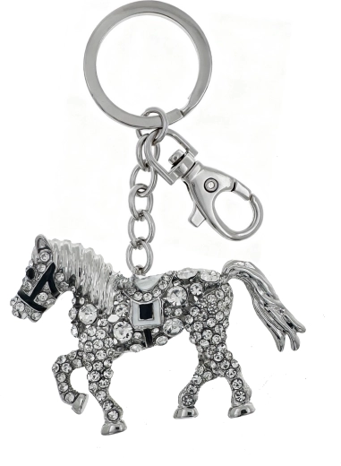 Srebrny brelok do kluczy krzyż