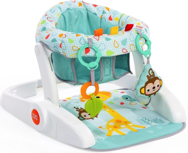 Bright Starts fotelik do nauki siedzenia Learn-to-Sit z zabawkami, 4 mies. +