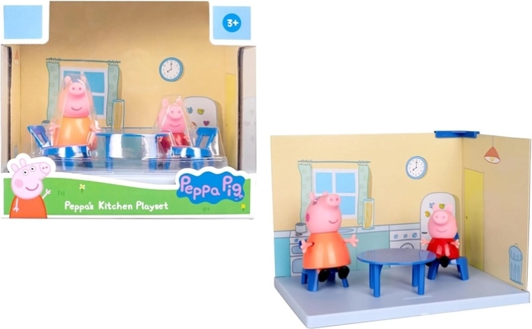 Peppa Pig – zestaw do zabawy: kuchnia z 2 figurkami