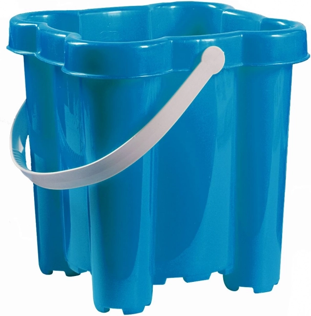 Androni wiaderko zamek z 4 wieżami, wysokość 20 cm – Niebieski