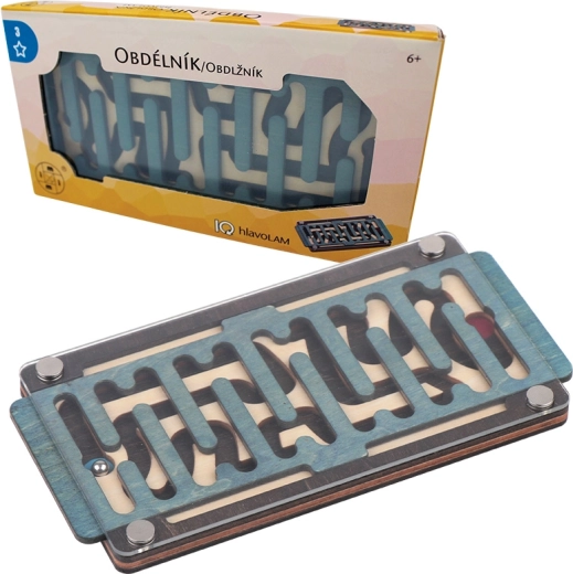 Drewniana łamigłówka prostokąt