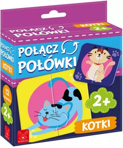 Puzzle do parowania: wesołe kotki
