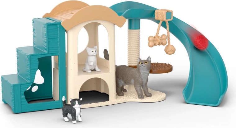 Schleich Farm World drapak i plac zabaw dla kotów