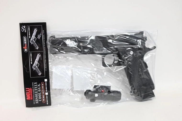 Dziecięcy pistolet na kulki ze światłem w woreczku