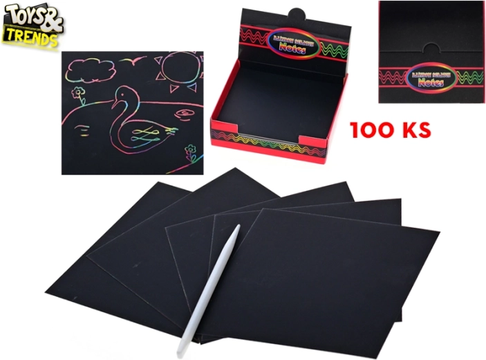 Wydrapywanki TOYS& TRENDS – kreatywny zestaw 100 kartek