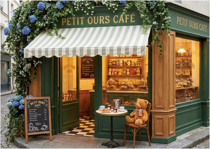 Educa puzzle Misiowa kawiarnia 1000 elementów