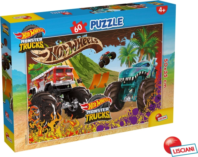 Puzzle Hot Wheels, 60 elementów, 50 × 35 cm