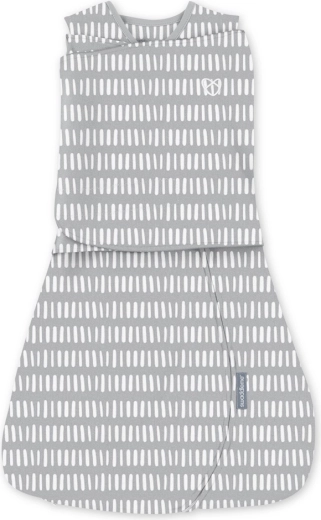 Rożek SwaddleMe z wolnymi rączkami TOG 1, bawełna, Grey, 3–6 m