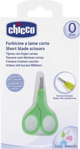 Chicco nożyczki dla noworodków z krótkim ostrzem