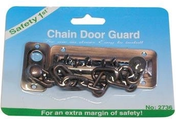 Łańcuszek zabezpieczający do drzwi – mosiądz/stal