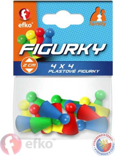 EFKO Family kolorowe figurki do gier planszowych (16 szt.)