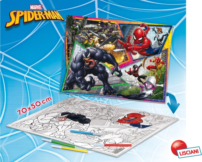 Dwustronne puzzle podłogowe Spider-Man, 150 elementów