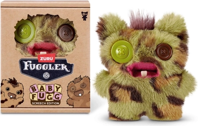 Pluszowy potworek ZURU Fuggler Baby Fugg Screech zielono-brązowy