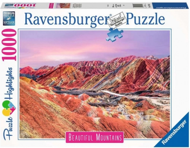 Ravensburger puzzle Tęczowe Góry 1000 elementów